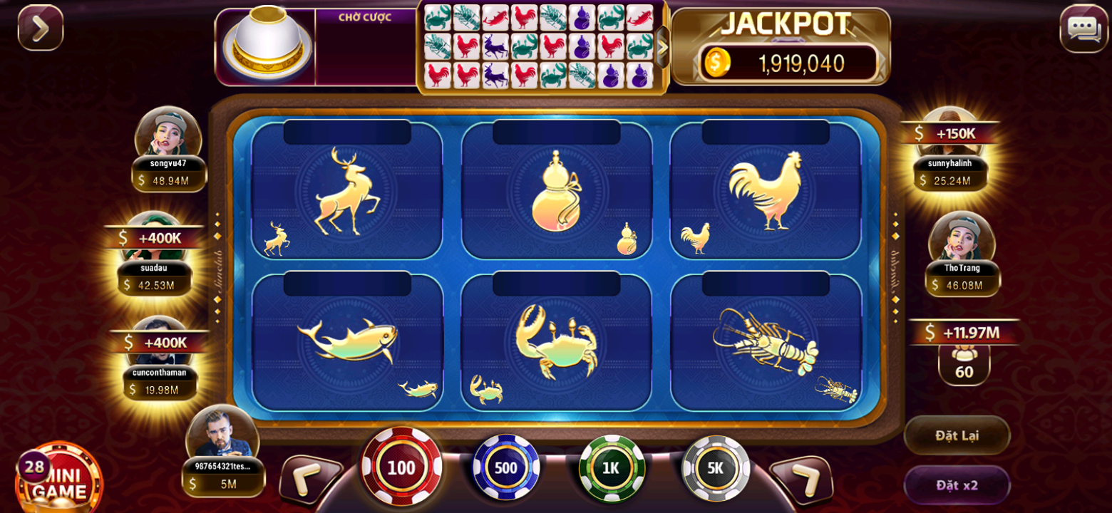 The extensive game selection lobby within the jljl555 app.